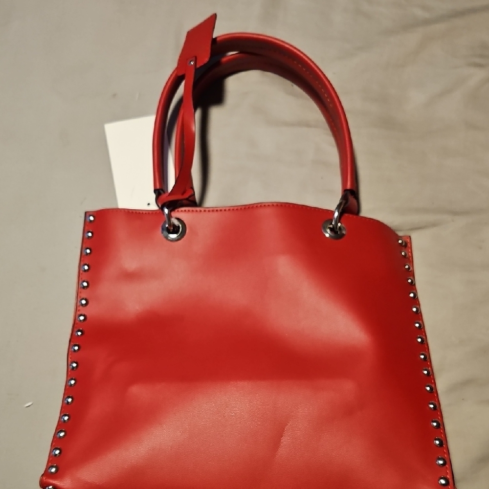 Andrea Red Drawstring Bag - Picture 3 of 5
